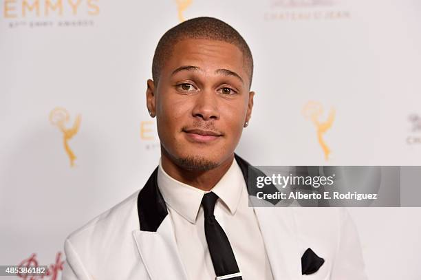 Actor Najee De-Tiege attends a cocktail reception hosted by the Academy of Television Arts & Sciences celebrating the Daytime Peer Group at Montage...