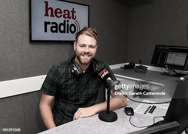 Brian McFadden is pictured at Heat Radio studios as he joins Heat Radio to host a brand new show every Saturday from 12-2pm on August 24, 2015 in...