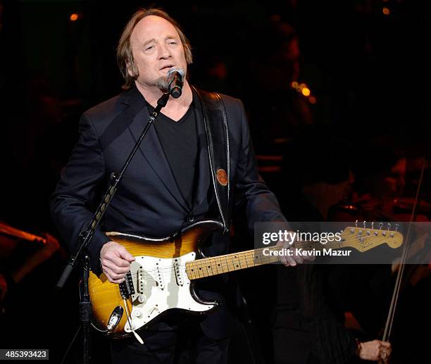 Stephen Stills performs onstage during The 2014 Revlon Concert For The Rainforest Fund at Carnegie Hall on April 17, 2014 in New York City.