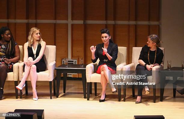 Actresses Danielle Brooks and Greta Gerwig; Chef, nutritionist, media personality Gina Keatley and Television Producer Dyllan McGee participate in a...