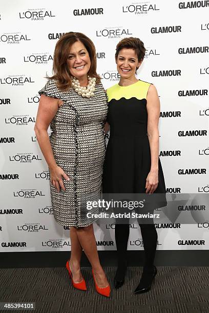 Glamour Publisher Connie Anne Phillips and Glamour Editor-In-Chief Cindi Leive attends Glamour And L'Oreal Paris 2014 Top Ten College Women...