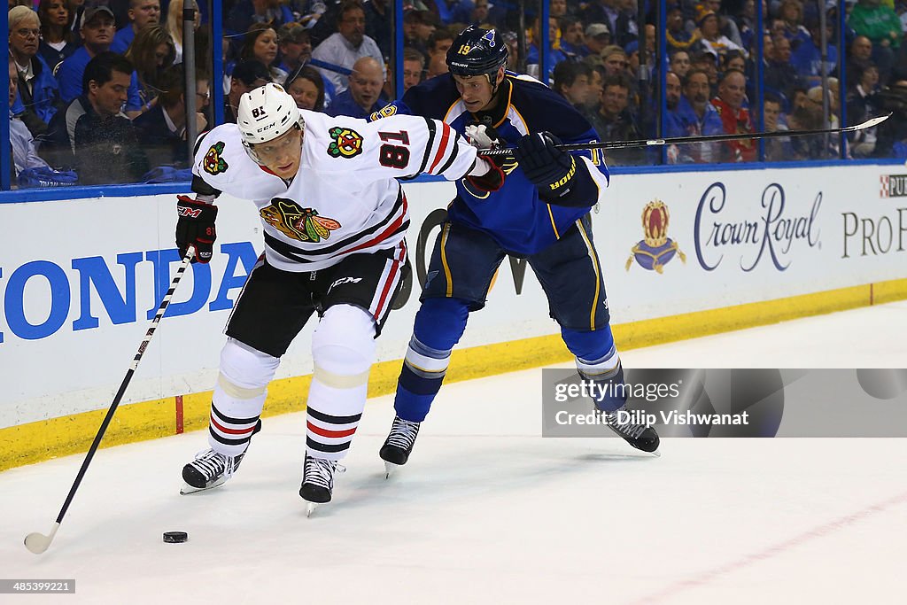 Chicago Blackhawks v St. Louis Blues - Game One