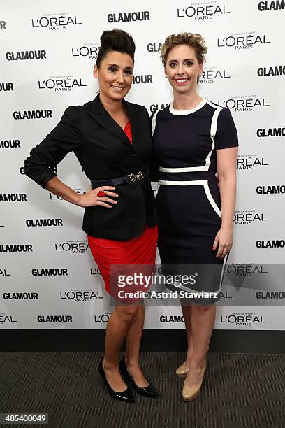 Chef, nutritionist, media personality Gina Keatley and L'Oreal AVP PR Mora Neilson attend Glamour And L'Oreal Paris 2014 Top Ten College Women...