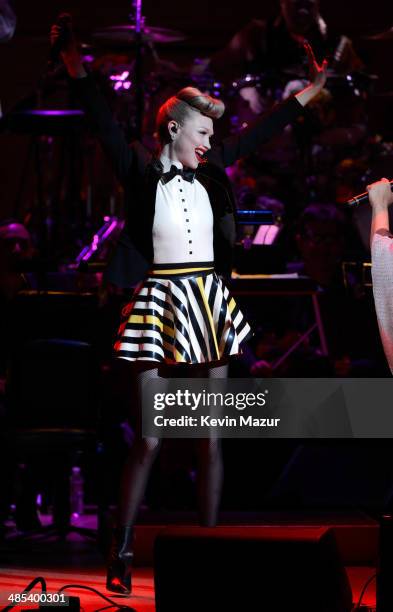 Ivy Levan performs onstage during The 2014 Revlon Concert For The Rainforest Fund at Carnegie Hall on April 17, 2014 in New York City.