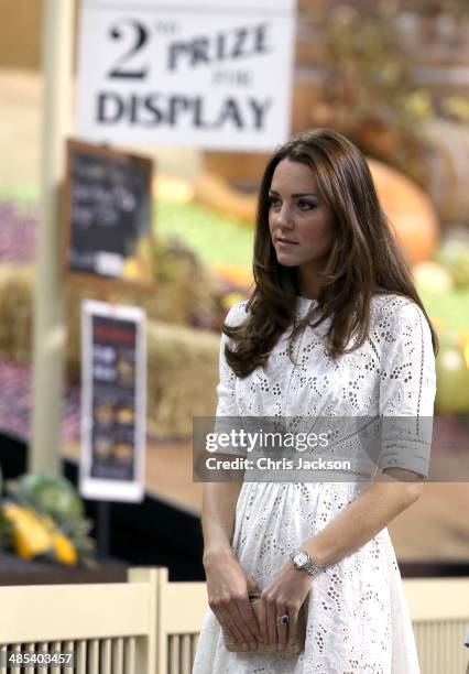 Catherine, Duchess of Cambridge visits the Sydney Royal Easter Show on April 18, 2014 in Sydney, Australia. The Duke and Duchess of Cambridge are on...