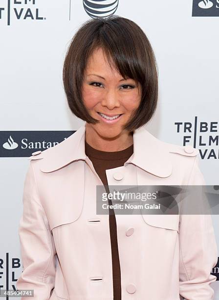 Personality Alina Cho attends the "Dior and I" premiere during the 2014 Tribeca Film Festival at SVA Theater on April 17, 2014 in New York City.