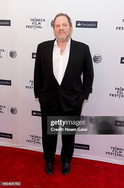 Harvey Weinstein attends the "Dior and I" premiere during the 2014 Tribeca Film Festival at SVA Theater on April 17, 2014 in New York City.