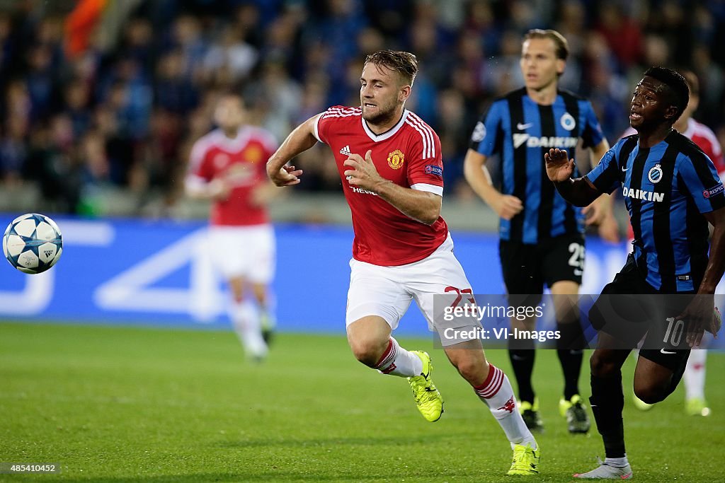 Champions league play-offs - "Club Brugge v Manchester United"