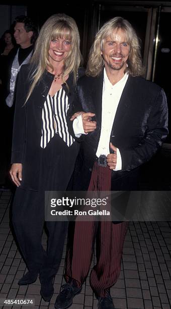 Tommy Shaw of Styx and wife attend American Cinema Awards Honoring Richard Dreyfuss on November 2, 1996 at the Bonaventure Hotel in Los Angeles,...