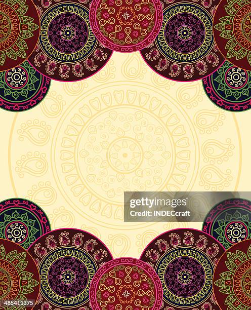 mandala template - mandala stock illustrations