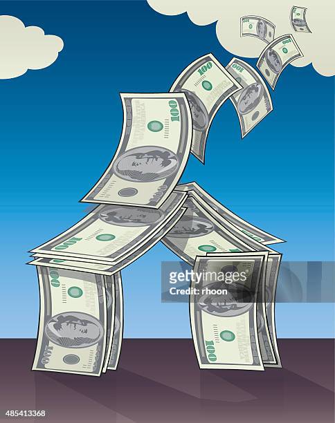 mortgage money - money to burn stock illustrations