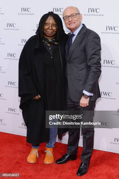 Whoopi Goldberg and IWC CEO Georges Kern attend the "For the Love of Cinema" dinner hosted by IWC Schaffhausen and Tribeca Film Festival at Urban Zen...