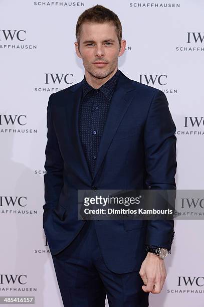 Actor James Marsden attends the "For the Love of Cinema" dinner hosted by IWC Schaffhausen and Tribeca Film Festival at Urban Zen on April 17, 2014...