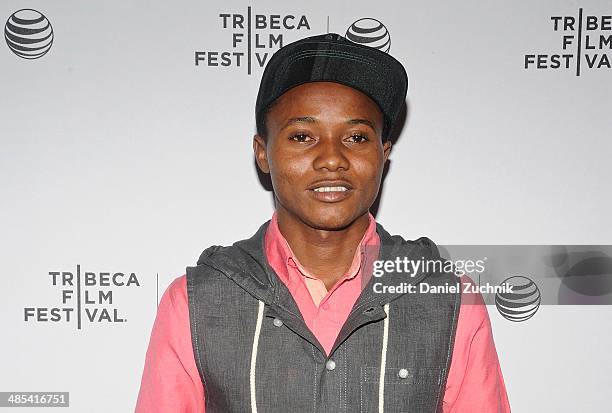 Actor Cristian James Abvincula attends the "Manos Sucias" premiere during the 2014 Tribeca Film Festival at Chelsea Bow Tie Cinemas on April 17, 2014...