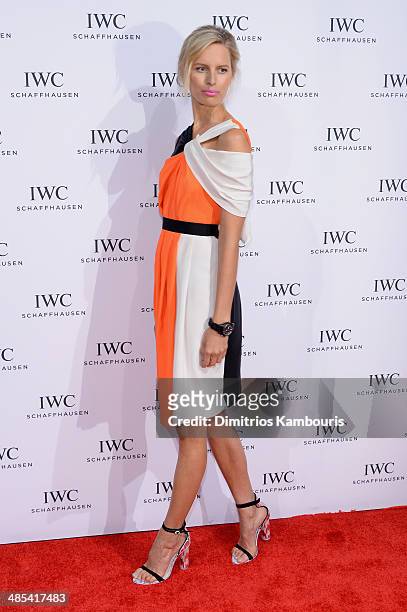 Actress Karolina Kurkova attends the "For the Love of Cinema" dinner hosted by IWC Schaffhausen and Tribeca Film Festival at Urban Zen on April 17,...