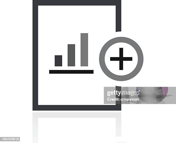 document icon on a white background. - adding value stock illustrations