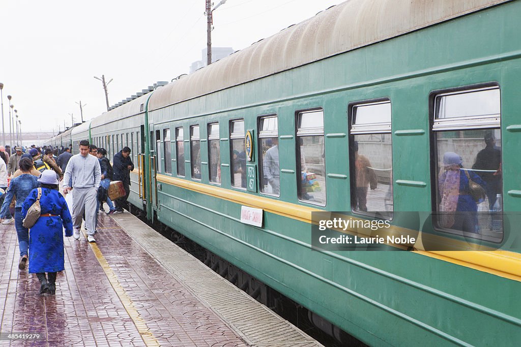 Ulaanbaatar train station, Ulaanbaatar, Mongolia