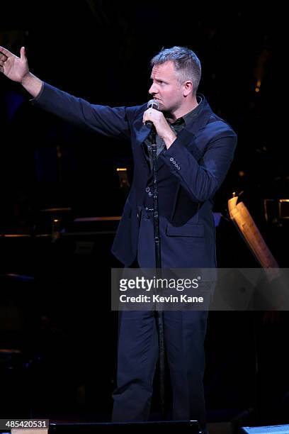 Joe Summer performs on stage at The 2014 Revlon Concert For The Rainforest Fund at Carnegie Hall on April 17, 2014 in New York City.