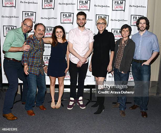 Paul Scheer, Kevin Pollak, Mae Whitman, Jay Baruchel, Sharon Stone, Tig Notaro and Jason Reitman attend the Film Independent At LACMA live read of...