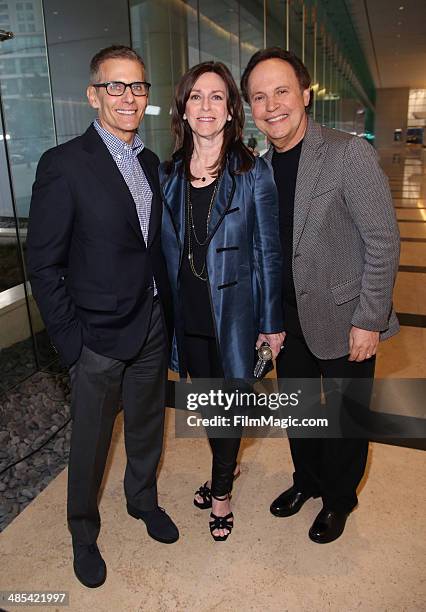 Michael Lombardo Janice Crystal and Billy Crystal attend an HBO premiere of an exclusive presentation of "Billy Crystal 700 Sundays" at Ray Kurtzman...