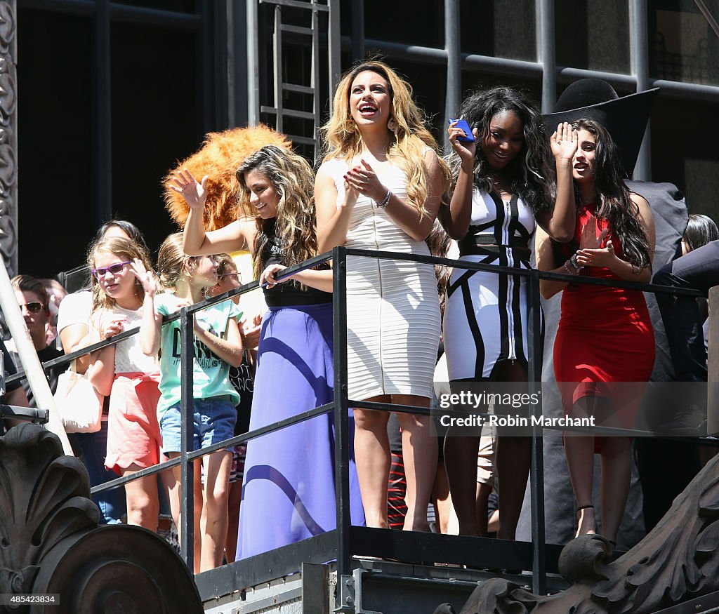 World Premiere Of Fifth Harmony Video For #HotelT2 In Times Square