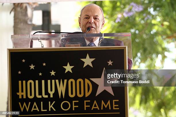 Music executive Joe Smith is honored with star on The Hollywood Walk of Fame on August 27, 2015 in Hollywood, California.