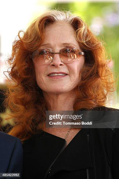 Singer Bonnie Raitt attends a ceremony honoring music executive Joe Smith wtih a star on The Hollywood Walk of Fame on August 27, 2015 in Hollywood,...