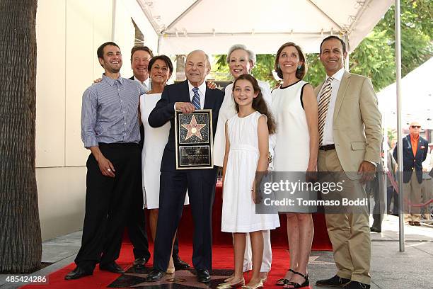 Music executive Joe Smith and family attend a ceremony honoring music executive Joe Smith wtih a star on The Hollywood Walk of Fame on August 27,...