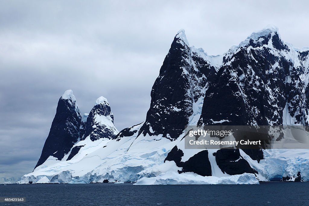 Dramatic peaks in Lemaire Channel, Antarctica.