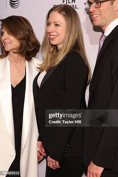 Chelsea Clinton attends the Shorts Program: City Limits during the 2014 Tribeca Film Festival at AMC Loews Village 7 on April 17, 2014 in New York...