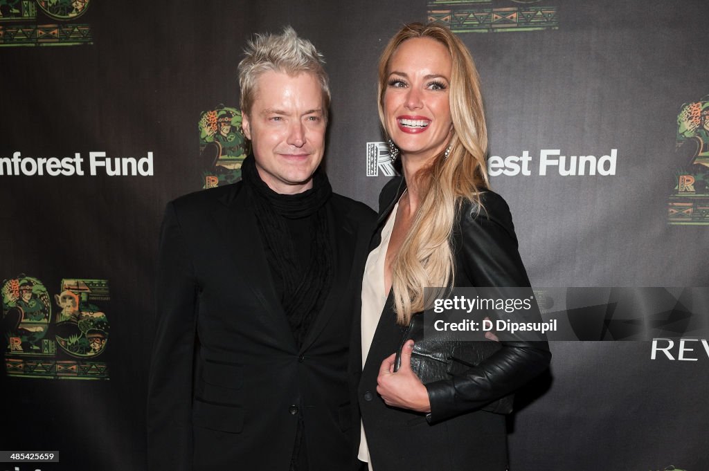 Chris Botti and Caroline Campbell attend the after party for the 25th