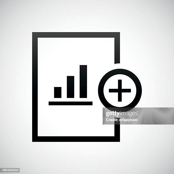 document icon on a white background. - adding value stock illustrations