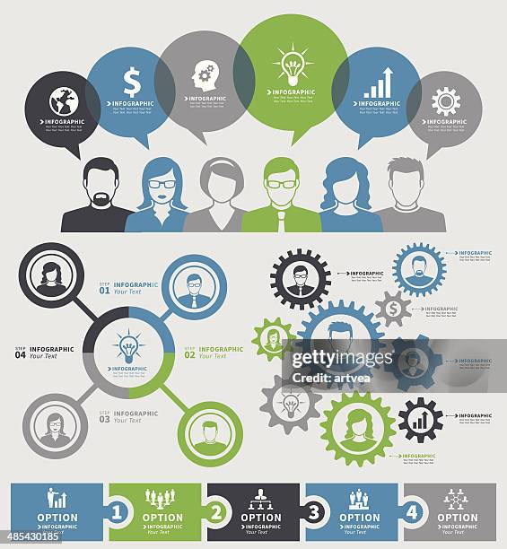business concept - peer recognition stock illustrations