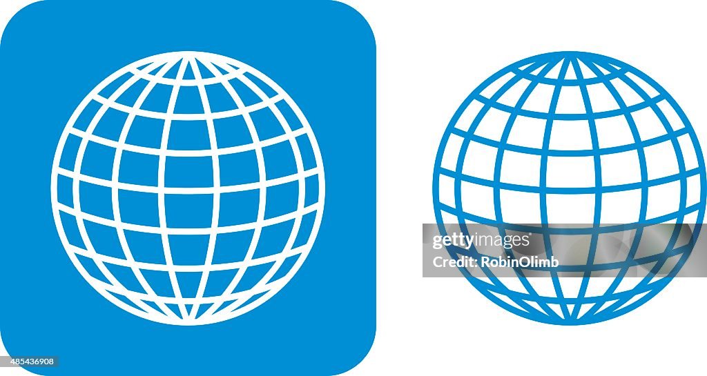 Blue Globe Icons