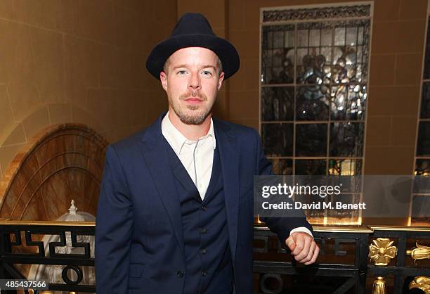 Cast member Stephen Wight attends the after party following the press night performance of "McQueen" at The Club at Cafe Royal on August 27, 2015 in...