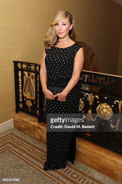 Cast member Tracy Ann Oberman attends the after party following the press night performance of "McQueen" at The Club at Cafe Royal on August 27, 2015...