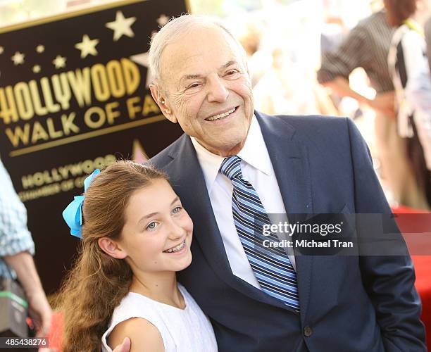 Joe Smith and his granddaughter attend the ceremony honoring him with a Star on The Hollywood Walk of Fame on August 27, 2015 in Hollywood,...