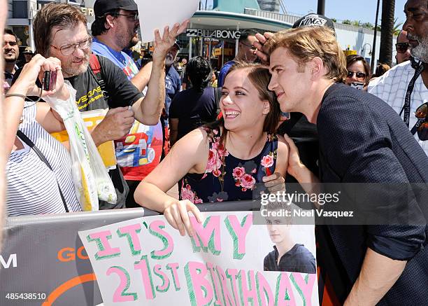 Hayden Christensen visits "Extra" at Universal Studios Hollywood on August 27, 2015 in Universal City, California.