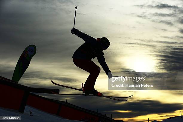 Devin Logan of the United States competes in the FIS Freestyle Ski World Cup Slopestyle Finals during the Winter Games NZ at Cardrona Alpine Resort...