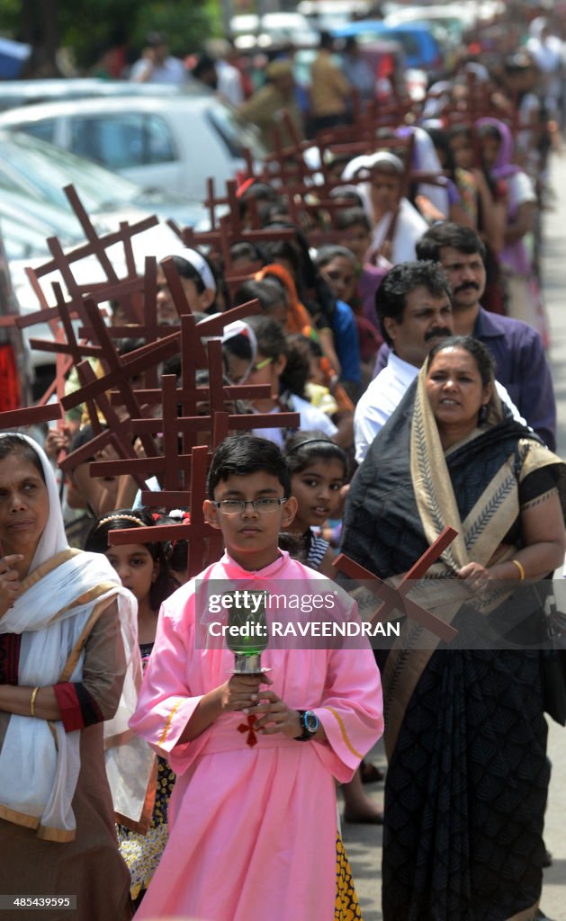 INDIA-RELIGION-CHRISTIANITY-EASTER