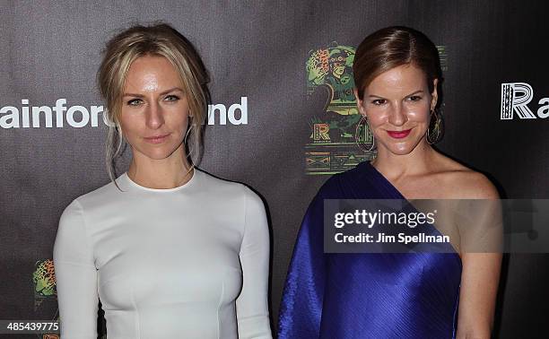 Mickey Sumner and Fuchsia Sumner attend the 25th Anniversary Rainforest Fund Benefit at Mandarin Oriental Hotel on April 17, 2014 in New York City.