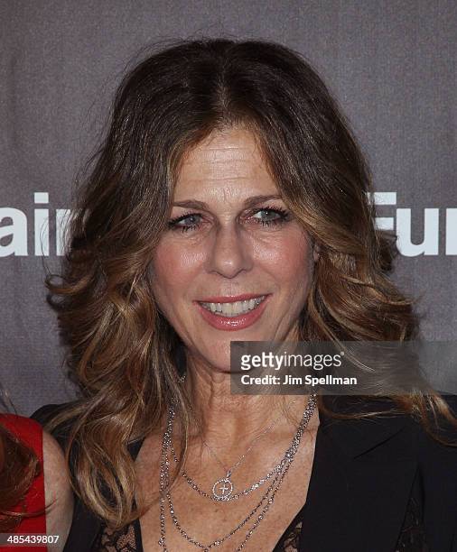 Actress Rita Wilson attends the 25th Anniversary Rainforest Fund Benefit at Mandarin Oriental Hotel on April 17, 2014 in New York City.
