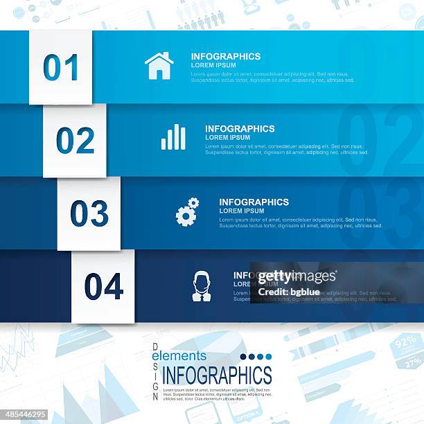 abstract infographics - ombre stock illustrations