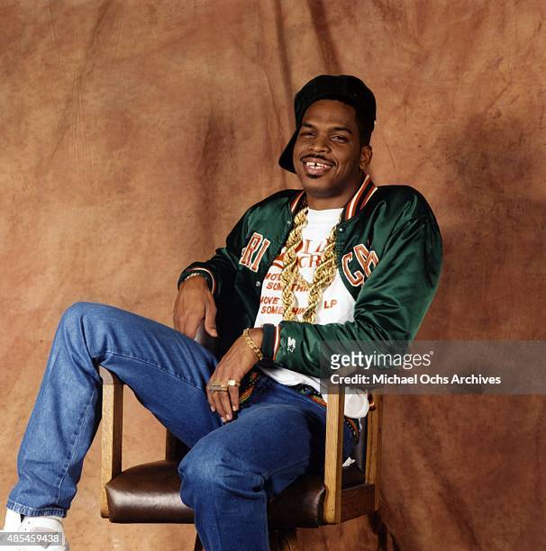 Rapper Luke Skyywalker of the rap group "2 Live Crew" poses for a portrait session on January 30, 1989.