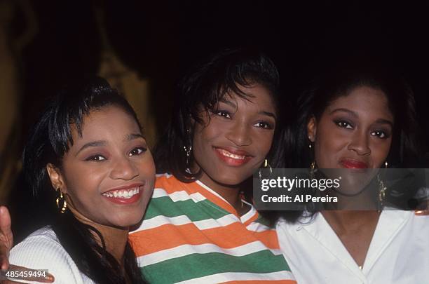 Coko , Lelee and Taj of the R and B group "SWV" aka Sisters With Voices attend an event in March 1993 in New York.