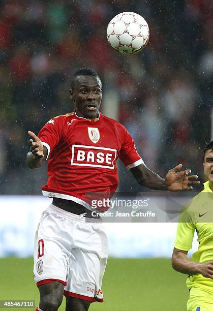 Mohamed Yattara of Standard de Liege in action during the UEFA Europa League play off round 2nd leg between Standard Liege and Molde FK at Stade...