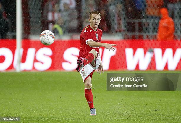 Adrien Trebel of Standard de Liege in action during the UEFA Europa League play off round 2nd leg between Standard Liege and Molde FK at Stade...