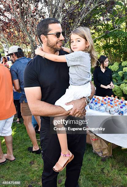 David Blaine and Dessa Blaine attend the Petit Maison Chic Charity Fashion Show Benefiting Beyond Type 1 on August 27, 2015 in Bridgehampton, New...