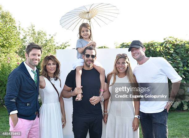 Louis Dowler, Jennifer Esposito, Dessa Blaine, David Blaine, and Sam Talbot attend the Petit Maison Chic Charity Fashion Show Benefiting Beyond Type...