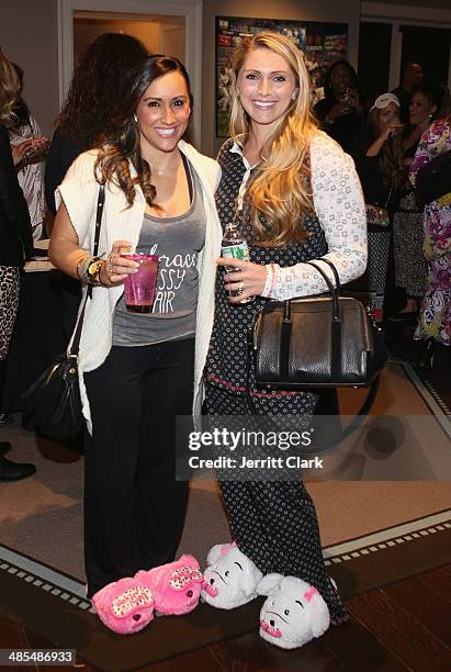 Danielle Conti and Katie Pascoe attends "Ladies Night In" Benefiting Not For Sale on April 17, 2014 in Alpine, New Jersey.